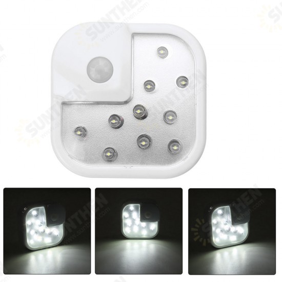 15W 10 LED Light PIR Motion Sensor Cupboard Closet Bedside Cabinet Lamp Night Lighting