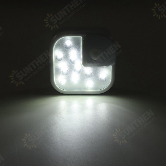 15W 10 LED Light PIR Motion Sensor Cupboard Closet Bedside Cabinet Lamp Night Lighting