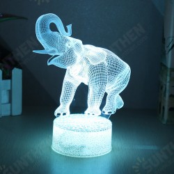 16 Colors 3D LED Night Light Touch Switch Elephant Table Bedroom Lamp Home Decor 16 Colors 3D LED Night Light Touch Switch Elephant Table Bedroom Lamp Home Decor
