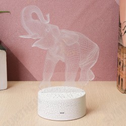 16 Colors 3D LED Night Light Touch Switch Elephant Table Bedroom Lamp Home Decor 16 Colors 3D LED Night Light Touch Switch Elephant Table Bedroom Lamp Home Decor