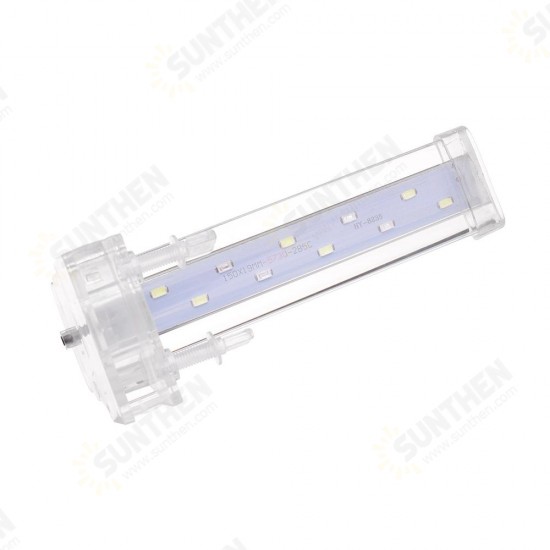 16CM Crystal LED Aquarium Light Clip on Plant Grow Fish Tank Lighting Lamp AC220V