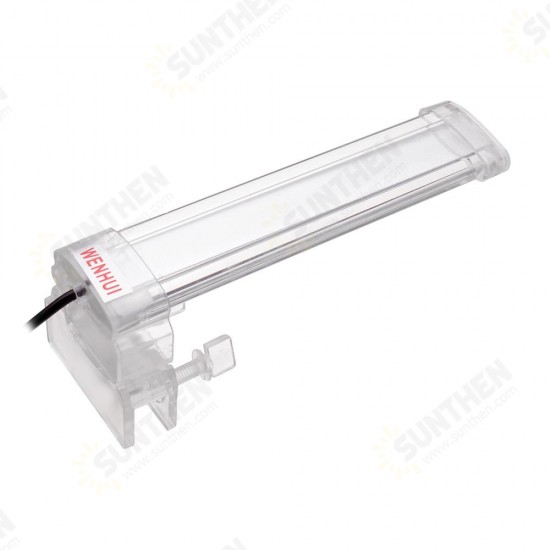 16CM Crystal LED Aquarium Light Clip on Plant Grow Fish Tank Lighting Lamp AC220V