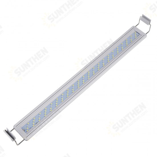 16W LED Fish Tank Light 60CM Aquarium Bracket Clip Light Aquarium Lighting Extendable Aquatic Plant Light for 60-80cm Fish Tank