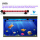 18-48CM 5050SMD 27LED Aquarium Fish Tank RGB Light Submersible Bar Strip Lamp