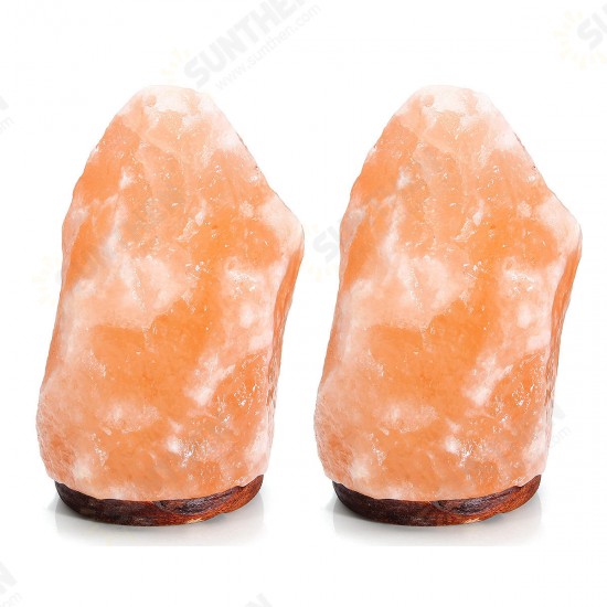 18 X 12CM Himalayan Glow Hand Carved Natural Crystal Salt Night Lamp Table Light With Dimmer Switch