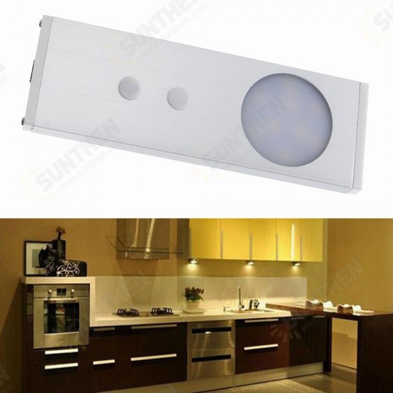 1.8W 9 LED IR Infrared Motion Cabinet Light Sensor Night Lamp Warm White/White DC12V