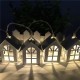 1M 10 LED Metal House String Lights LED Fairy Lights for Festival Christmas Wedding