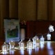 1M 10 LED Metal House String Lights LED Fairy Lights for Festival Christmas Wedding