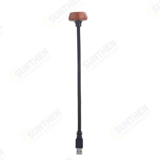 1W Flexible USB Wood LED Reading Lamp Night Light for Computer Notebook PC Laptop Power Bank