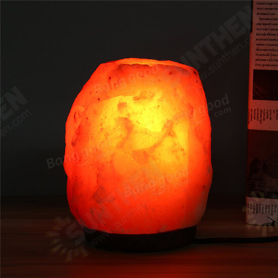 20 X 16CM Himalayan Glow Hand Carved Natural Crystal Salt Night Lamp Table Light With Dimmer Switch