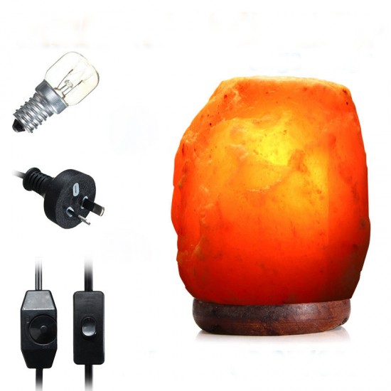 20 X 16CM Himalayan Glow Hand Carved Natural Crystal Salt Night Lamp Table Light With Dimmer Switch