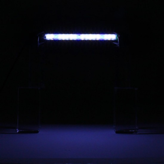 20cm 18 LED Fish Tank Aquarium Light White Blue Lamp Clip on Waterproof Bar AC110-240V