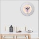 220V LED Nordic Deer Round Clock Night Light Wall Lamp Bedroom Living Room Decor 24CM