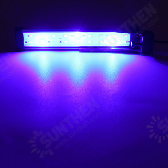 22CM 18LED RGB Aquarium Fish Tank Light High-bright Double Drainage Water Lamp