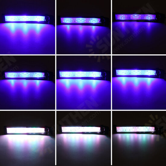 22CM 18LED RGB Aquarium Fish Tank Light High-bright Double Drainage Water Lamp