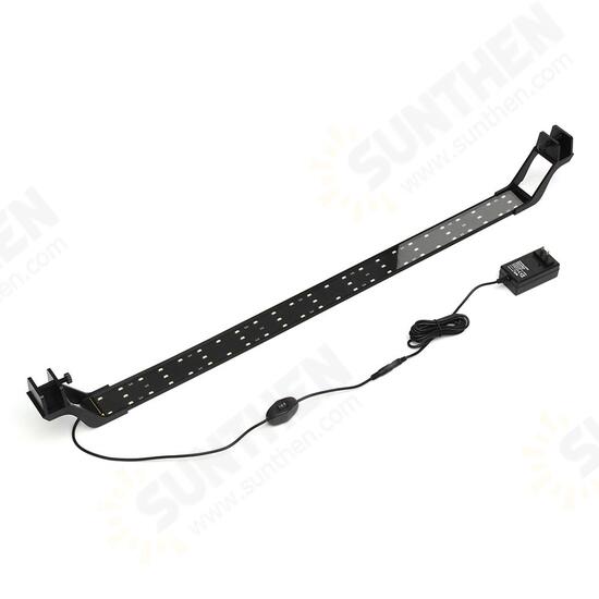 24W 85cm Blue & White LED Adjustable Aquarium Fish Tank Lamp Super Slim Clip On Light