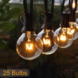 25FT Patio String Light Christmas G40 Globe Festoon Bulb Fairy String Light Outdoor Party Garden Garland Wedding Decorative Lights 25FT Patio String Light Christmas G40 Globe Festoon Bulb Fairy String Light Outdoor Party Garden Garland Wedding Decorative Lights