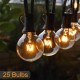 25FT Patio String Light Christmas G40 Globe Festoon Bulb Fairy String Light Outdoor Party Garden Garland Wedding Decorative Lights