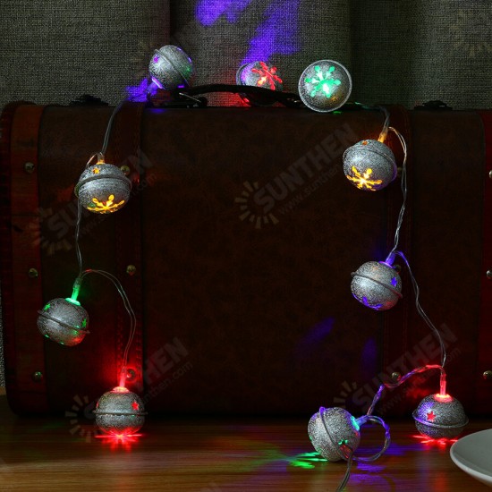 2M 20 LED Metal Bell String Lights LED Fairy Lights for Festival Christmas Wedding