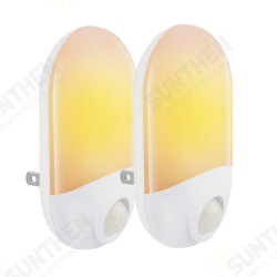 2pcs 0.7W Light Sensor & PIR Motion LED Night Wall Lamp For Baby Kid Bedroom AC100-240V 2pcs 0.7W Light Sensor & PIR Motion LED Night Wall Lamp For Baby Kid Bedroom AC100-240V