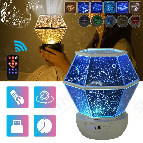 3 Styles Colorful Starry Sky Light LED Projector Music Romantic Lamp Night Light