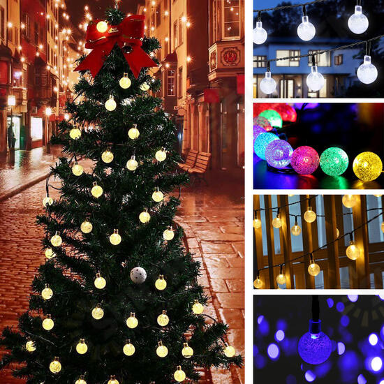 30 LED Solar Power Christmas Fairy String Light Party Outdoor Patio Decor Lamp