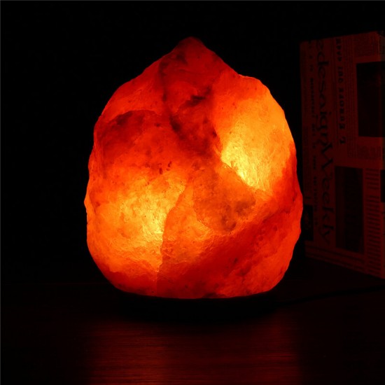 30 X 18CM Natural Himalayan Ionic Air Purifier Rock Crystal Salt Lamp Table Night Light