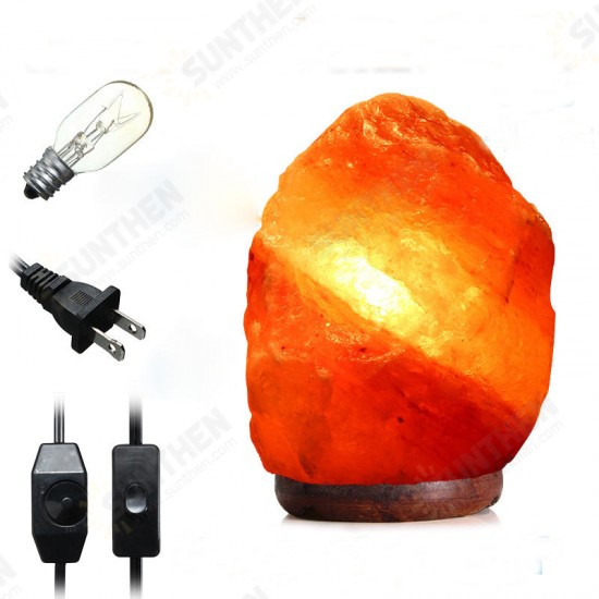 30 X 18CM Natural Himalayan Ionic Air Purifier Rock Crystal Salt Lamp Table Night Light