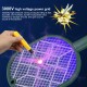 3000V 3 In 1 Electric Insect Swatter Zapper USB Rechargeable Mosquito Swatter