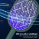 3000V 3 In 1 Electric Insect Swatter Zapper USB Rechargeable Mosquito Swatter 3000V 3 In 1 Electric Insect Swatter Zapper USB Rechargeable Mosquito Swatter