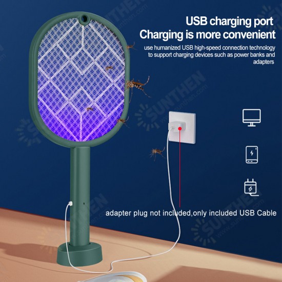 3000V 3 In 1 Electric Insect Swatter Zapper USB Rechargeable Mosquito Swatter 3000V 3 In 1 Electric Insect Swatter Zapper USB Rechargeable Mosquito Swatter