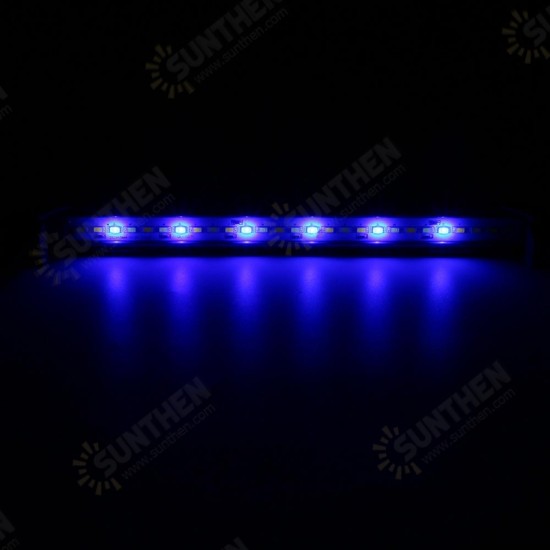 30cm 27 LED Fish Tank Aquarium Light White Blue Lamp Clip on Waterproof Bar AC110-240V