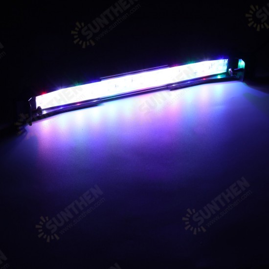 32CM 24LED RGB Aquarium Fish Tank Light 2 Modes Double Drainage Water Grass Lamp