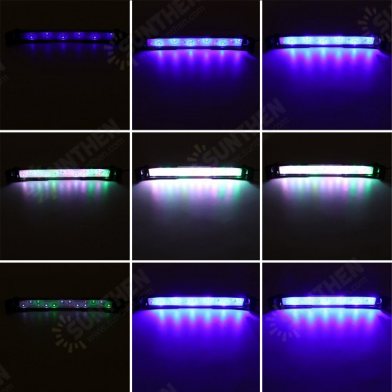 32CM 24LED RGB Aquarium Fish Tank Light 2 Modes Double Drainage Water Grass Lamp