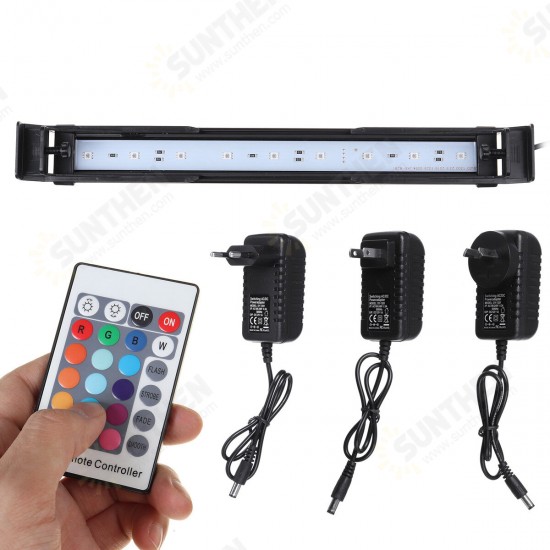 32CM Aquarium Cover Lighting Color Change Dimmable LED Light Bar Suitable for Aquarium/Fish Tank with Remote Control