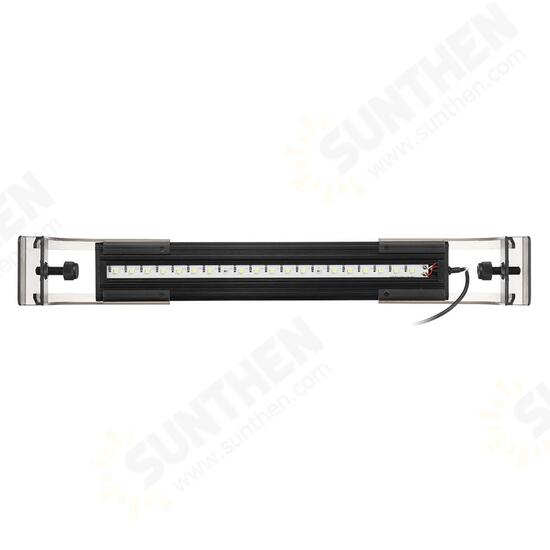 3.5W 25cm Adjustable 2835 LED Aquarium Fish Tank Super Slim Light Lamp Black