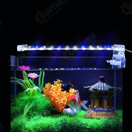 3/6/9/12W LED Aquarium Clip Light Fish Tank Aquatic Plant Lamp Decor 110-240V 3/6/9/12W LED Aquarium Clip Light Fish Tank Aquatic Plant Lamp Decor 110-240V