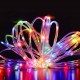 39FT 100 LED Solar String Rope Fairy Light Waterproof Xmas Wedding Party Decor Night Light