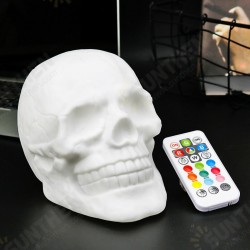 3D Colorful LED Skull Night Light Remote Control Stress Relief USB Rechargeable 3D Colorful LED Skull Night Light Remote Control Stress Relief USB Rechargeable