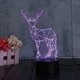 3D Deer Illusion LED Table Desk Light USB 7 Color Changing Night Lamp Home Decor