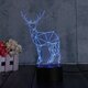 3D Deer Illusion LED Table Desk Light USB 7 Color Changing Night Lamp Home Decor