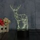 3D Deer Illusion LED Table Desk Light USB 7 Color Changing Night Lamp Home Decor