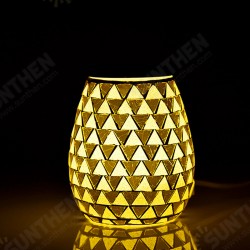 3D Glass Electric Aromatherapy Lamp Triangle Pattern Warm White Lights Home Aromatherapy Light 3D Glass Electric Aromatherapy Lamp Triangle Pattern Warm White Lights Home Aromatherapy Light