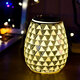 3D Glass Electric Aromatherapy Lamp Triangle Pattern Warm White Lights Home Aromatherapy Light