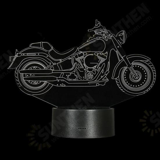 3D Illusion Motorcycle LED Desk Lamp 7 Color Change Touch Switch Night Light 3D Illusion Motorcycle LED Desk Lamp 7 Color Change Touch Switch Night Light