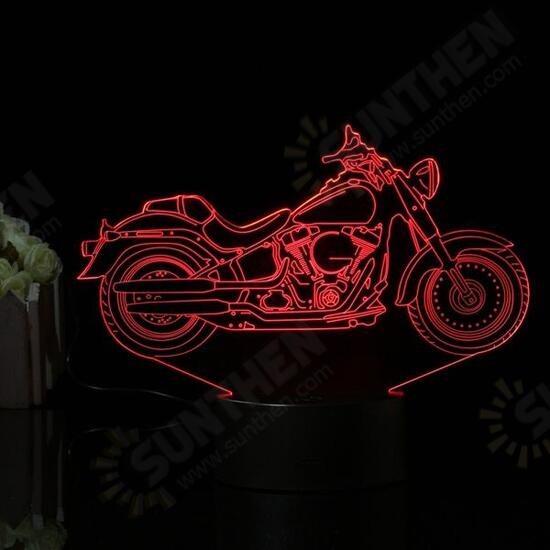 3D Illusion Motorcycle LED Desk Lamp 7 Color Change Touch Switch Night Light 3D Illusion Motorcycle LED Desk Lamp 7 Color Change Touch Switch Night Light