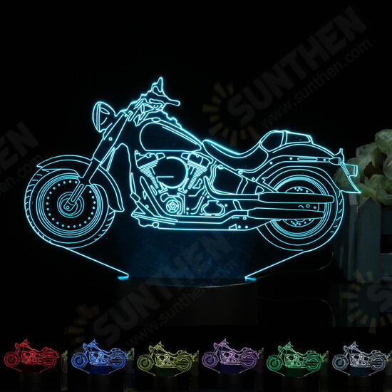 3D Illusion Motorcycle LED Desk Lamp 7 Color Change Touch Switch Night Light 3D Illusion Motorcycle LED Desk Lamp 7 Color Change Touch Switch Night Light