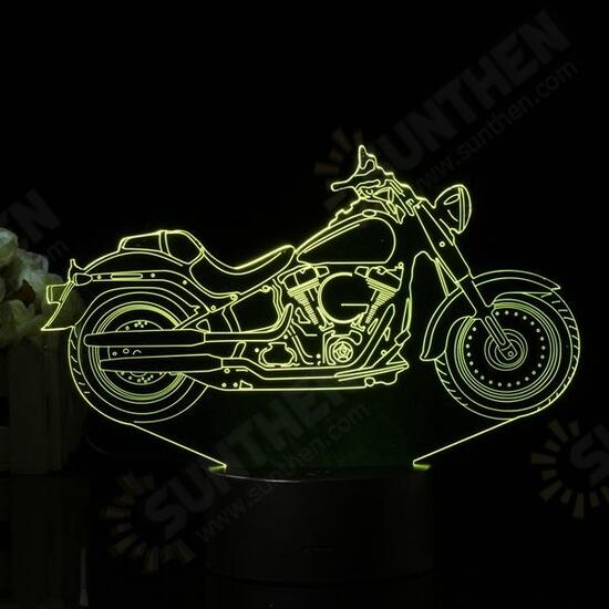 3D Illusion Motorcycle LED Desk Lamp 7 Color Change Touch Switch Night Light 3D Illusion Motorcycle LED Desk Lamp 7 Color Change Touch Switch Night Light