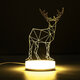 3D Illusion USB LED Night Light Warm White Desk Table Lamp Xmas Gift