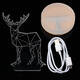 3D Illusion USB LED Night Light Warm White Desk Table Lamp Xmas Gift 3D Illusion USB LED Night Light Warm White Desk Table Lamp Xmas Gift